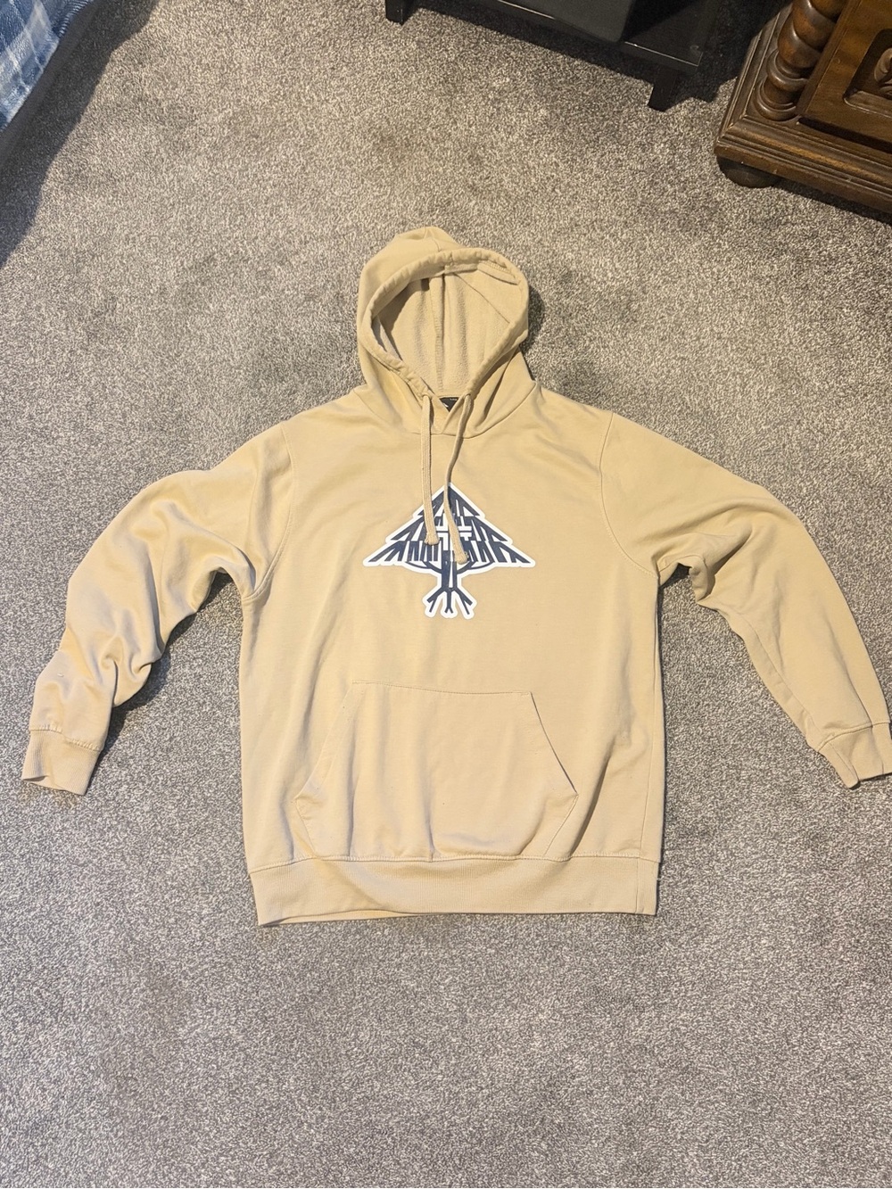 Lrg Men's Beige Graphic Pullover Hoodie